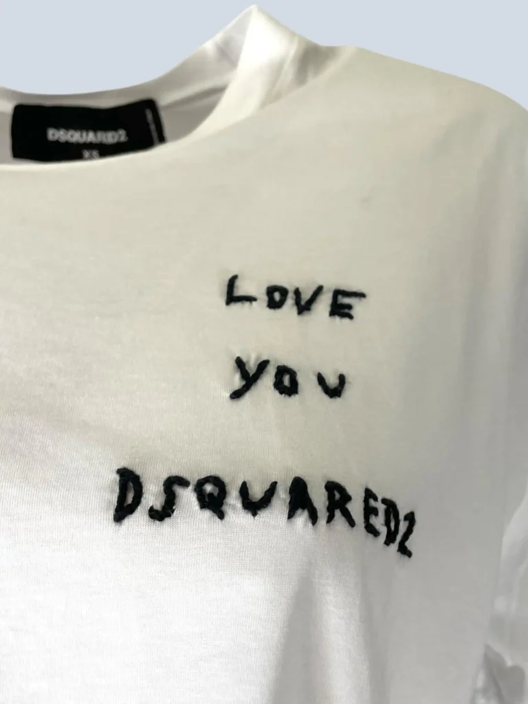 T-shirt in cotone con ricamo, XS., foto 4 di 8