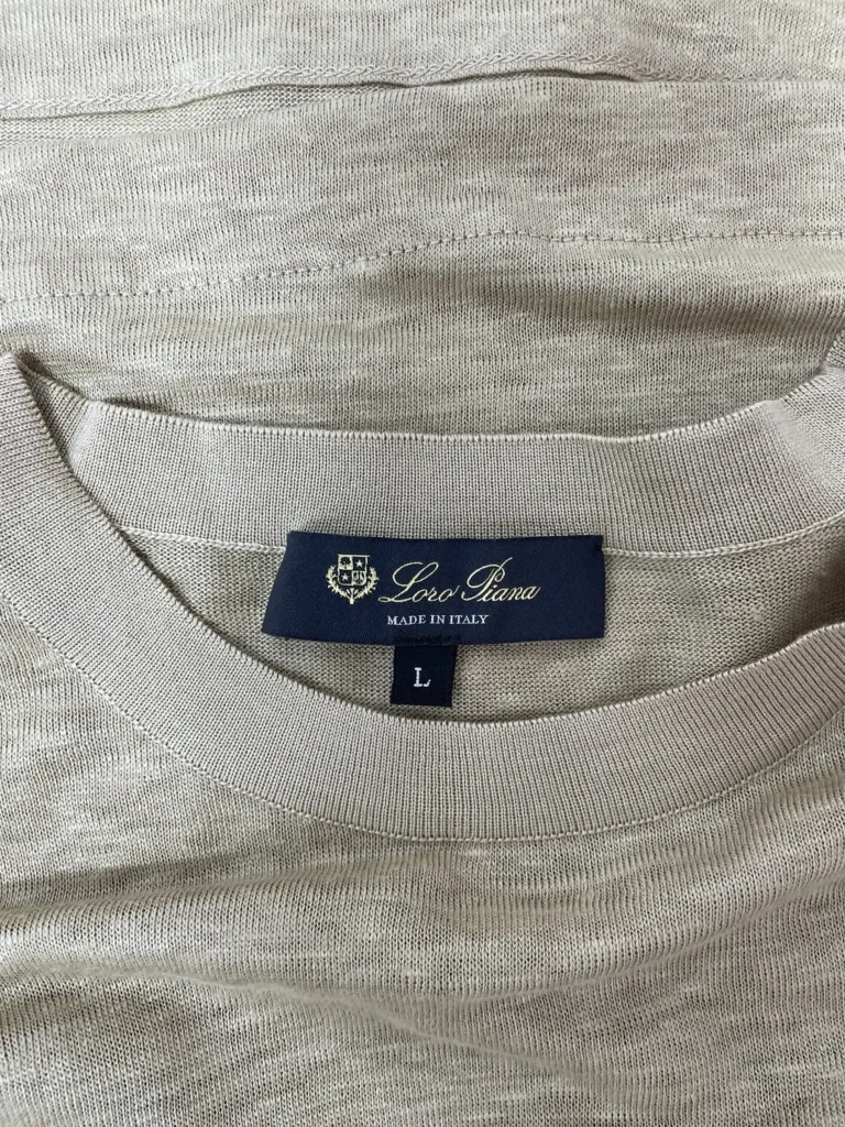 T-shirt in lino e seta, L., foto 4 di 7