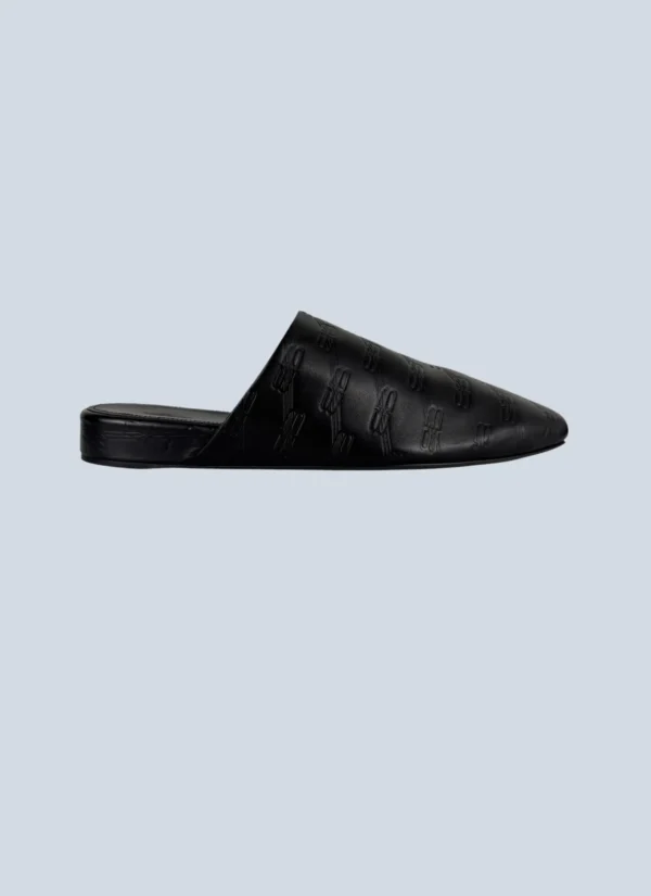 <b>Balenciaga</b> <br> ciabatte in pelle con logo, 42.