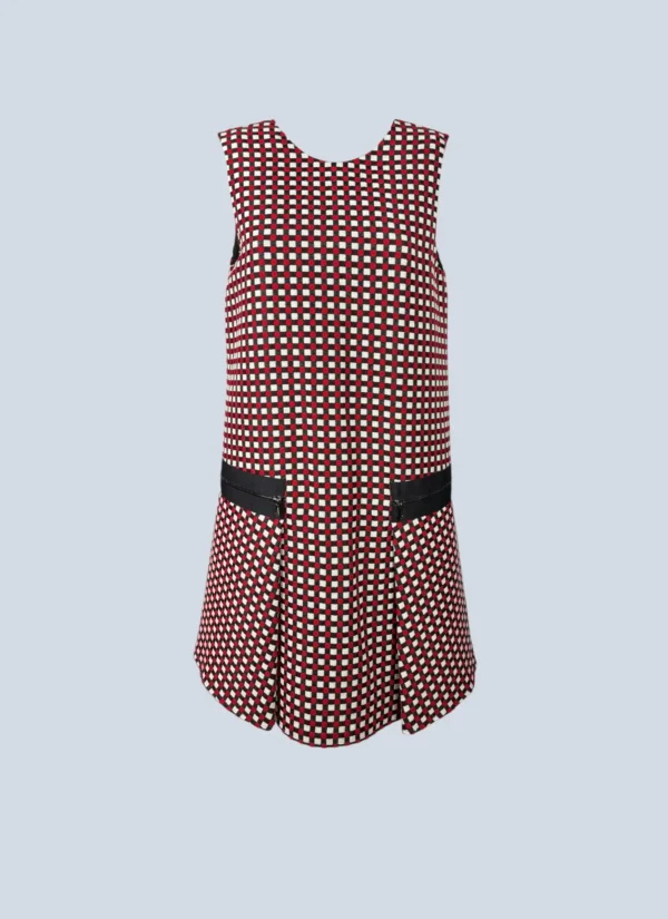 <b>Emporio Armani</b> <br> abito midi con stampa geometrica, 44.
