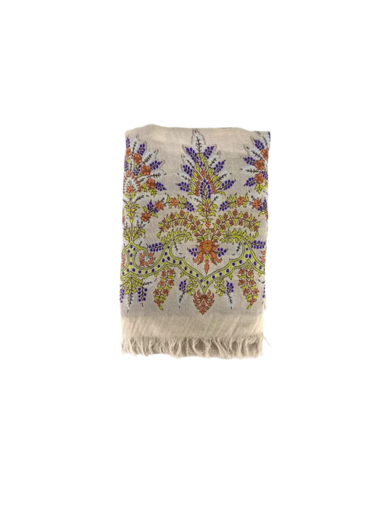 Foulard in lana stampa floreale.