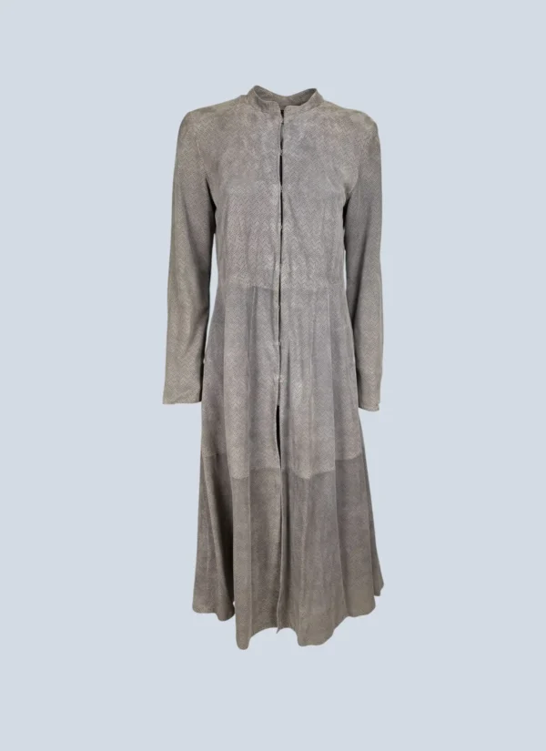 <b>Giorgio Armani</b> <br> spolverino in suede, 42.