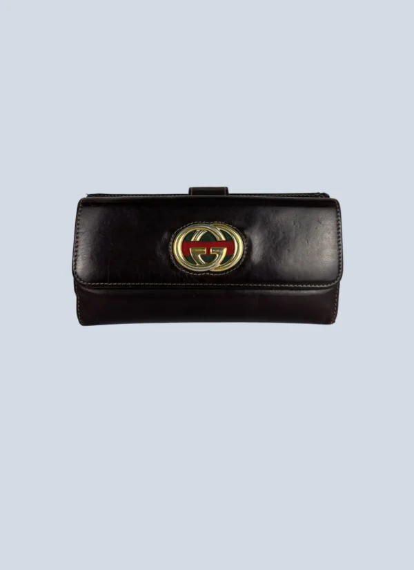 <b>Gucci</b> <br> portafoglio Britt in pelle.