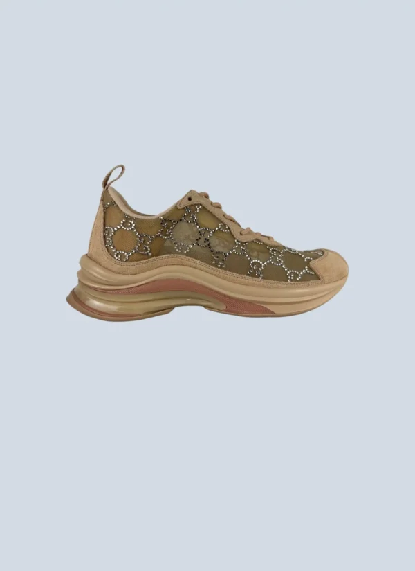 <b>Gucci</b> <br> sneakers Run in tela e strass, 36.5.