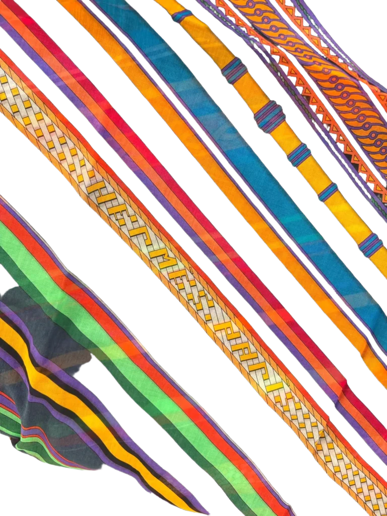 Foulard stampa geometrica., foto 4 di 5