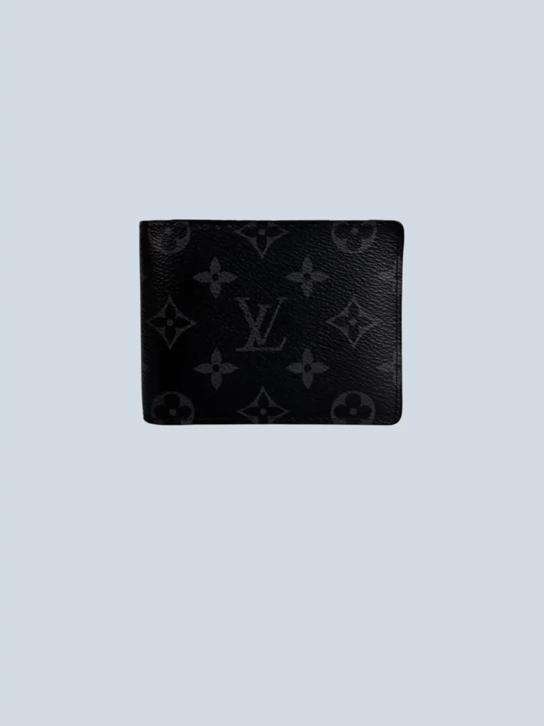 Multiple Monogram canvas wallet.