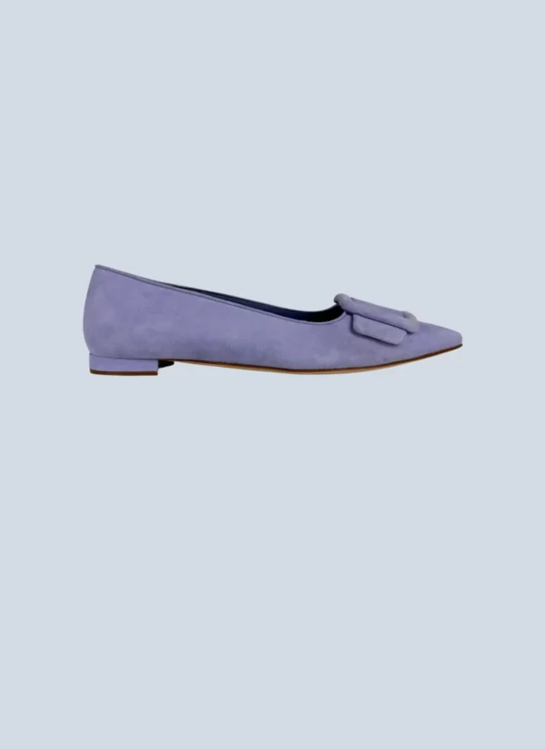 <b>Manolo Blahnik</b> <br> ballerine Maysale in suede, 36.5.