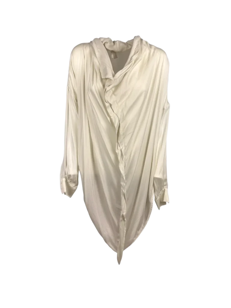 Blusa in seta con rouches, 40.