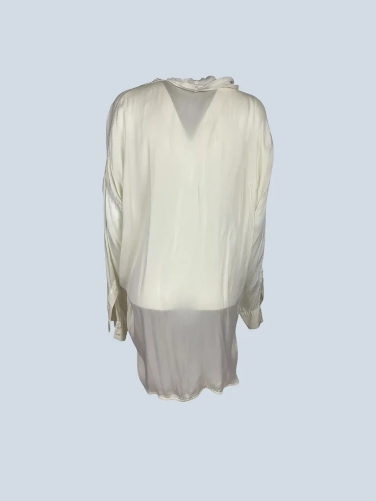 Blusa in seta con rouches, 40., foto 3 di 4