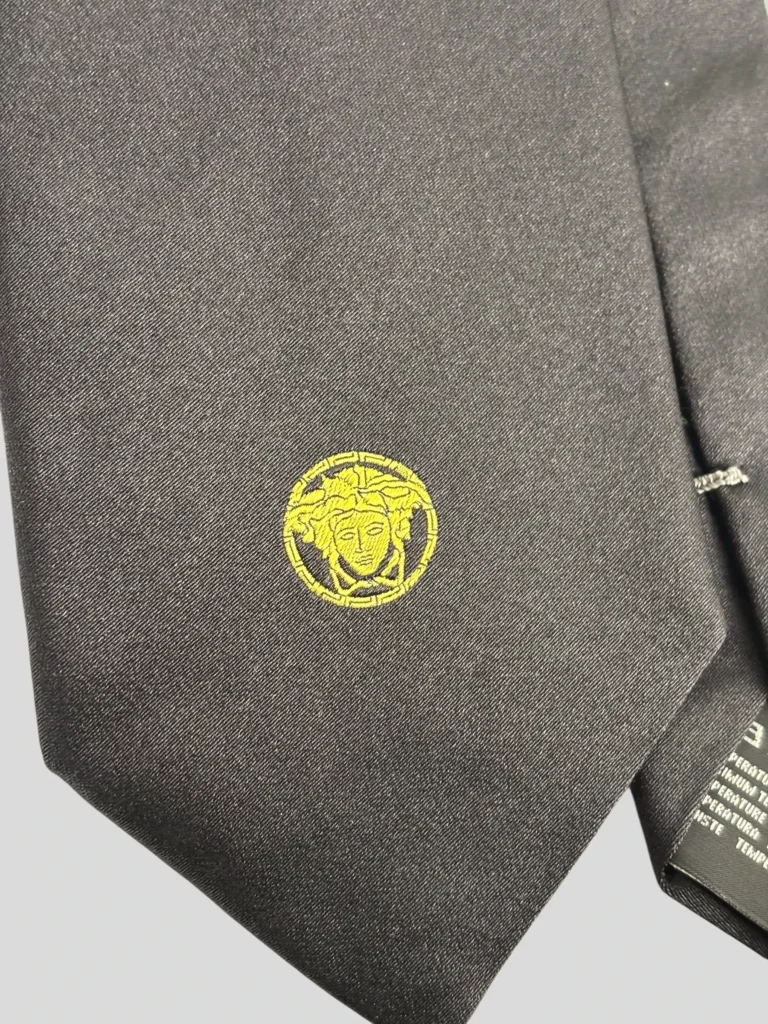 Cravatta in seta con logo., foto 3 di 5