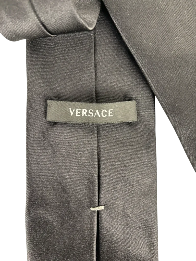 Cravatta in seta con logo., foto 4 di 5