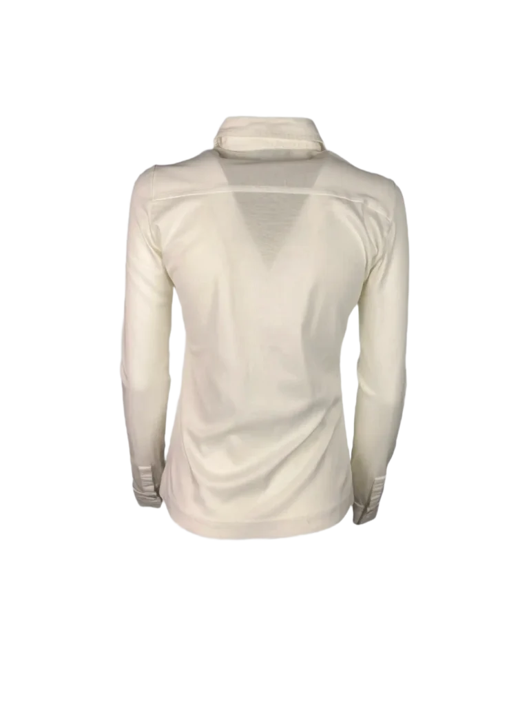 Cotton polo shirt with ruffles, photo 4 of 6