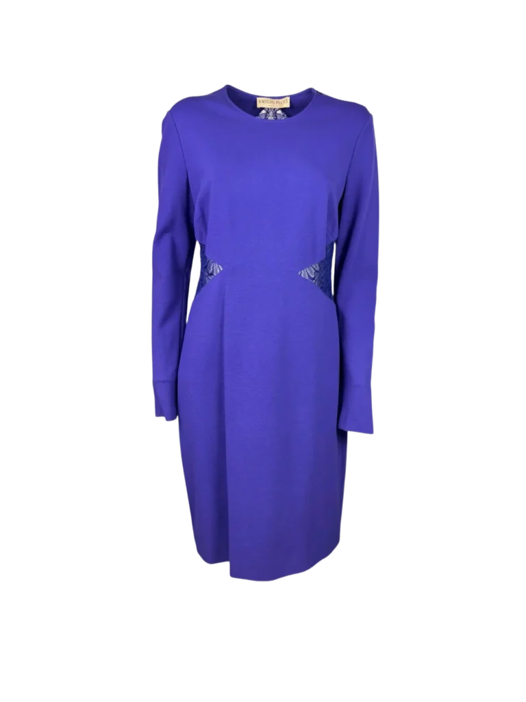 Abito in cotone con pizzo, 44.