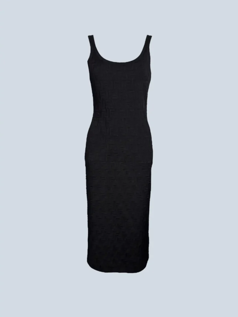 Abito midi con logo all over, 42.