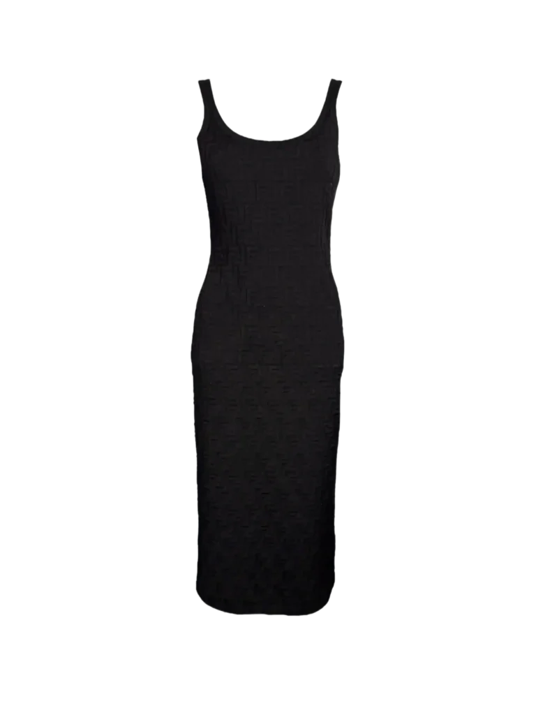 Abito midi con logo all over, 42.
