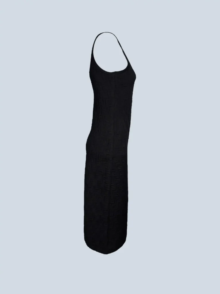 Abito midi con logo all over, 42., foto 2 di 6