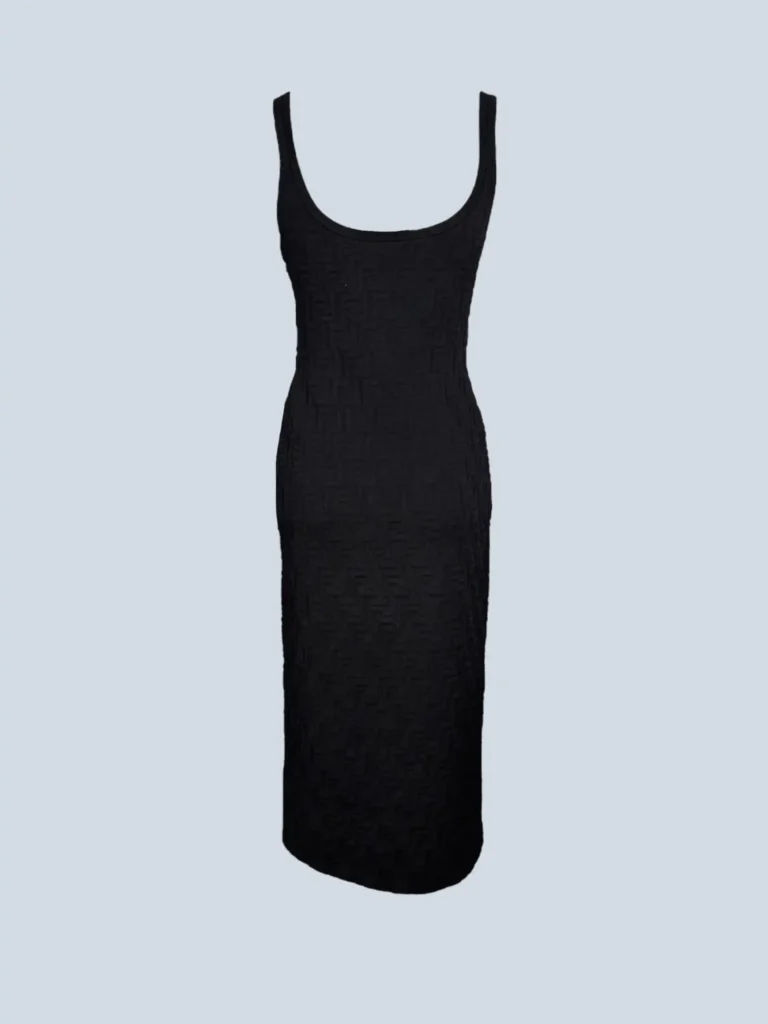 Abito midi con logo all over, 42., foto 3 di 6
