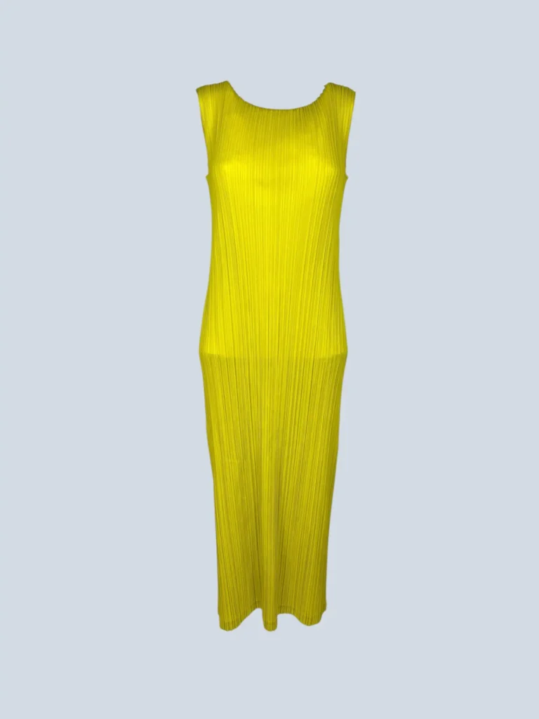 Pleats Please, 4. pleated maxi dress.