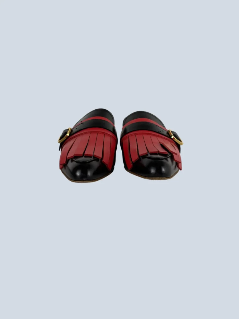 Leather fringed clogs, 38., photo 3 of 6