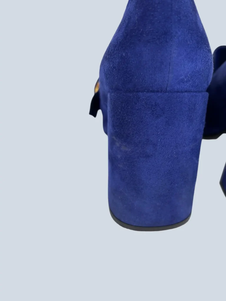 Suede heeled loafers, 40., photo 7 of 8