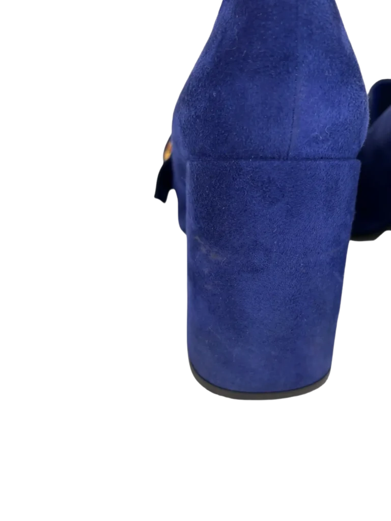 Mocassini con tacco in suede., foto 7 di 8