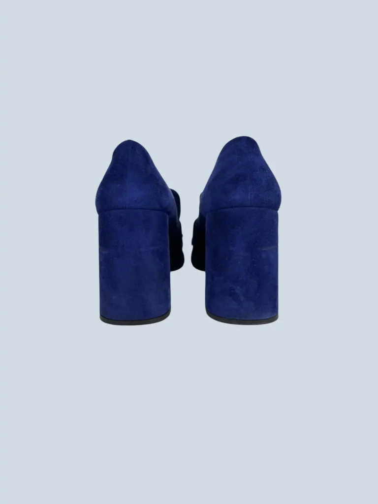 Suede heeled loafers, 40., photo 4 of 8