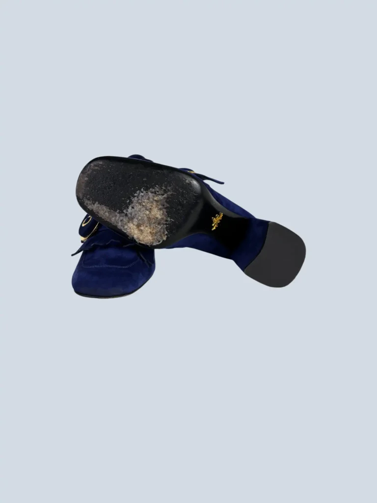 Suede heeled loafers, 40., photo 5 of 8