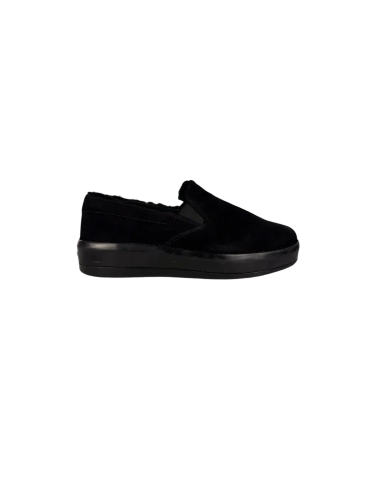 Sneakers in suede con fodera, 35.5.