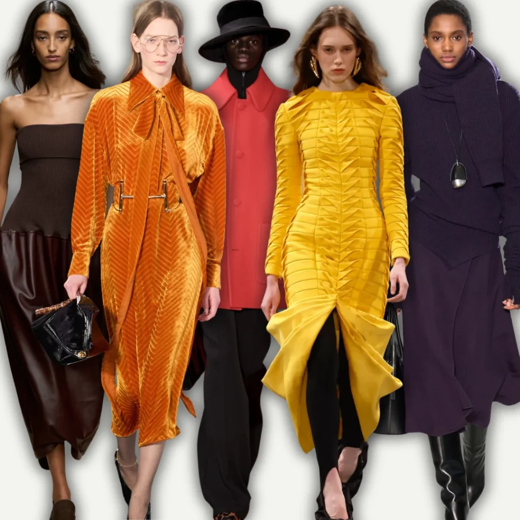 I Colori di Tendenza per l’Autunno/Inverno 2025: Una Palette Calda e Avvolgente
