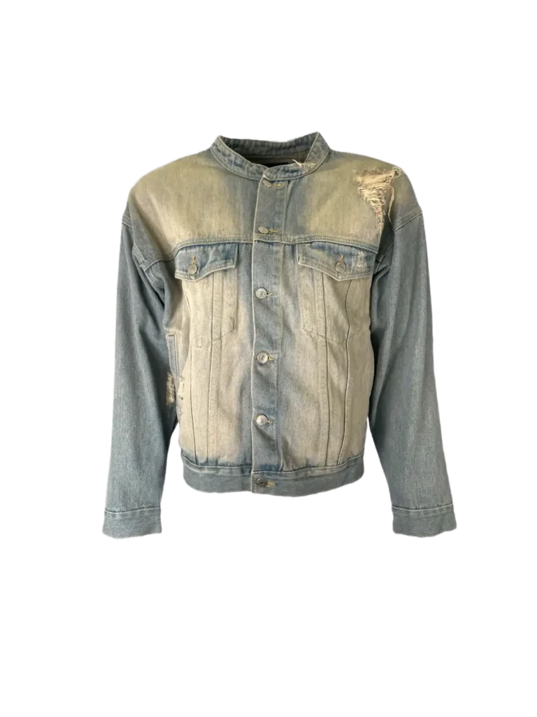 Giacca in denim distressed, M., foto 1 di 6
