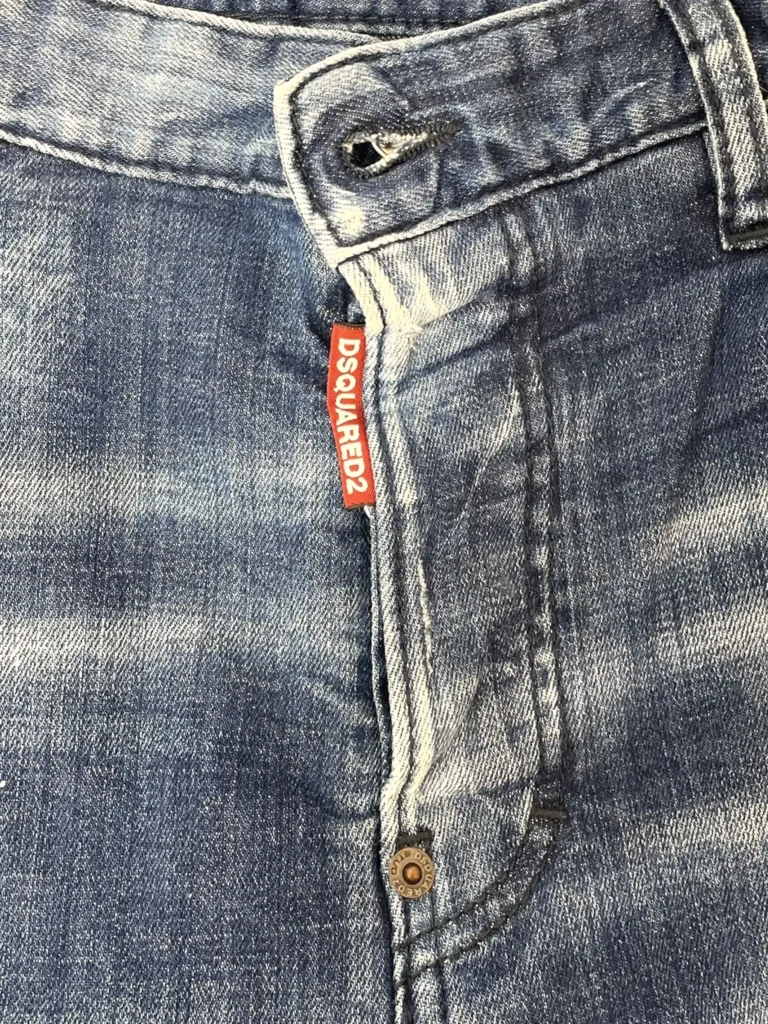 Paint splatter denim trousers., photo 5 of 6