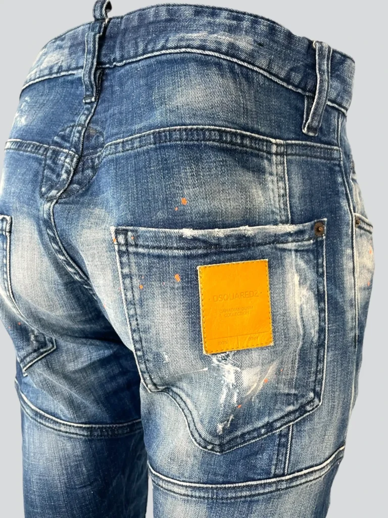 Paint splatter denim trousers., photo 4 of 6