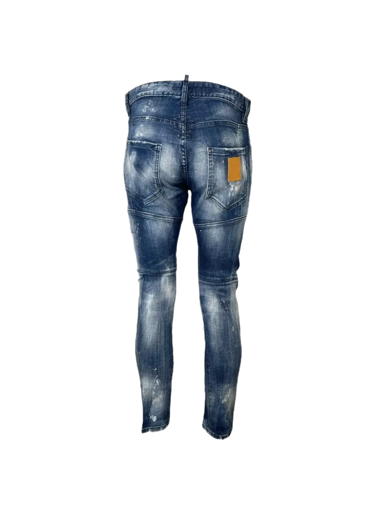 Paint splatter denim trousers., photo 3 of 6