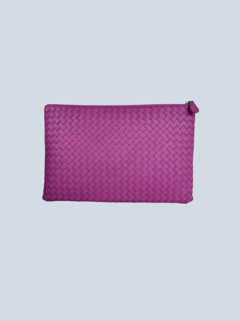 Pochette in pelle intrecciata., foto 4 di 11