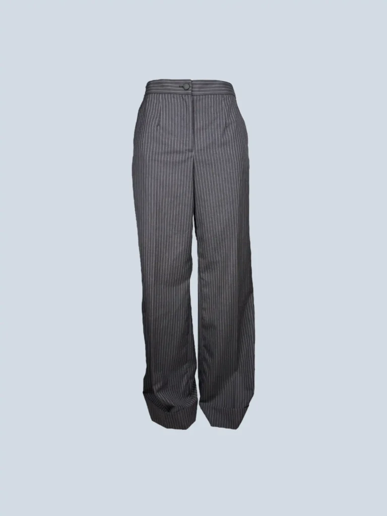 Pantaloni gessati in lana, 44.