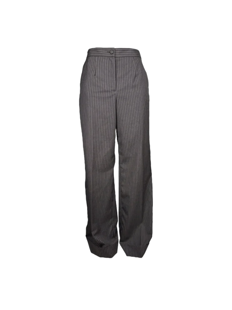 Pantaloni gessati in lana, 44.