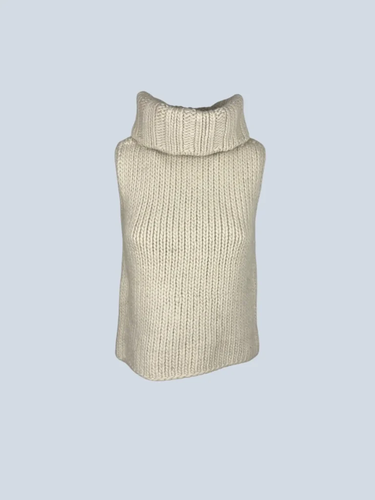 By Tom Ford, sleeveless wool turtleneck, M.