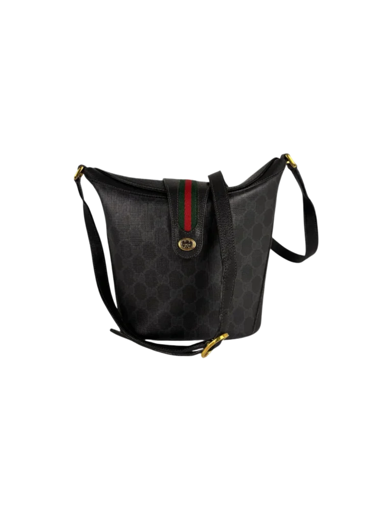 Monogram coated canvas crossbody bag.