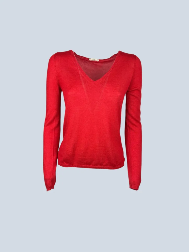 Maglione con scollo V in cachemire, 40.