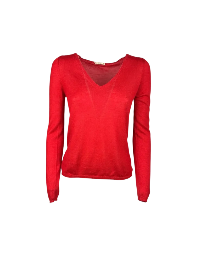 Maglione con scollo V in cachemire, 40.