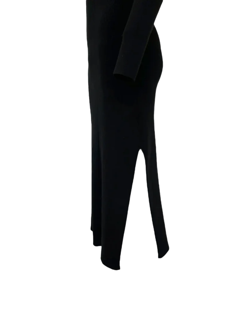 Off-the-shoulder eco-fur sheath dress, 40., photo 4 of 6