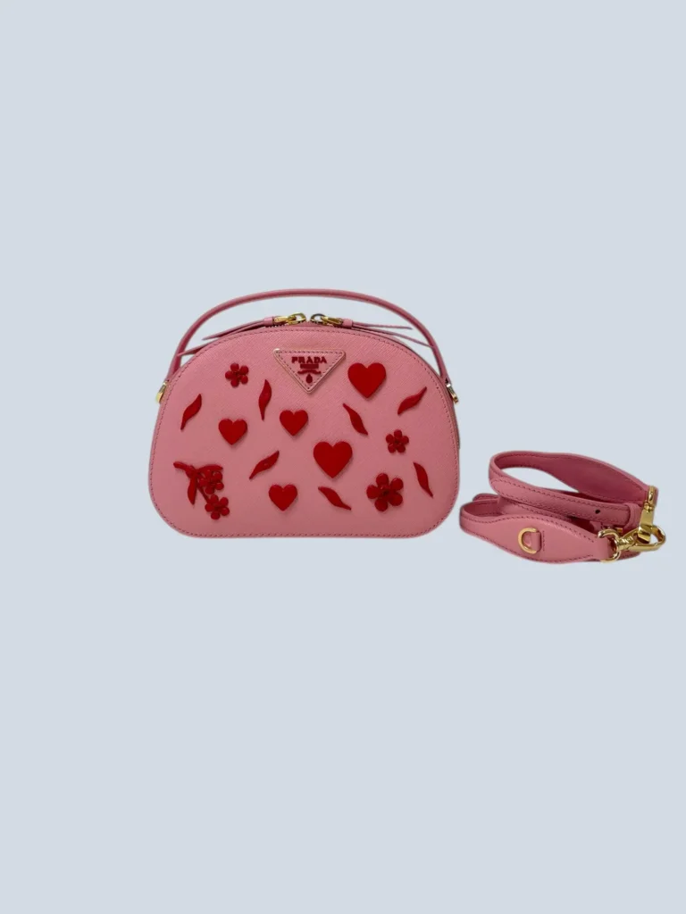 Borsa a tracolla Odette in pelle Saffiano.
