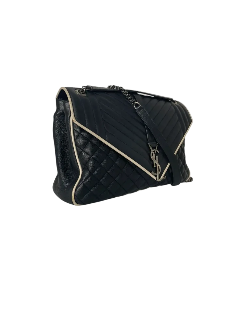 Envelope Large matelassé leather shoulder bag, photo 2 of 12