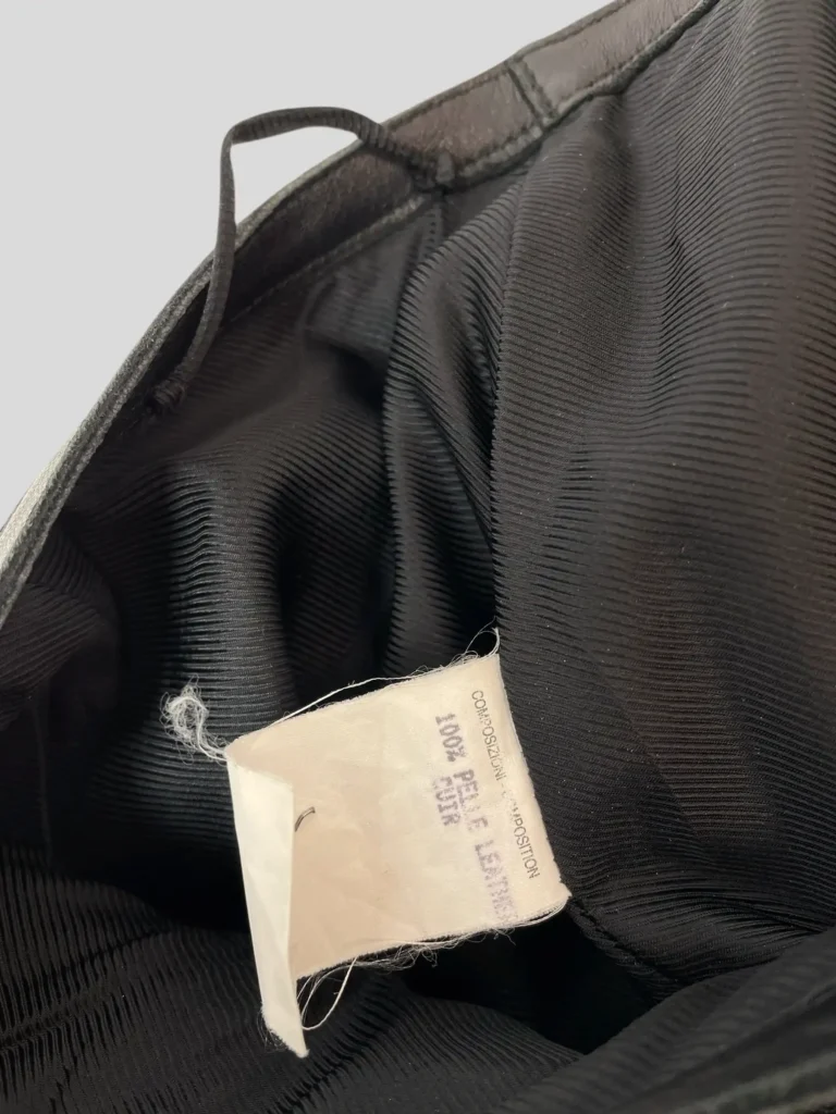 Gonna midi in pelle con tasche a zip., foto 9 di 9