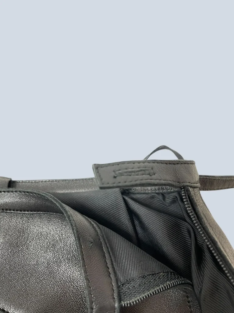 Leather midi skirt with zip pockets, 40., photo 6 of 9