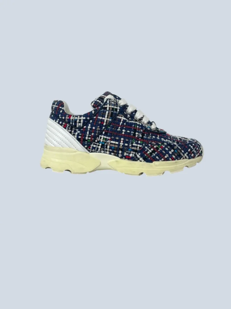 Sneakers in tweed e gomma, 35,5.
