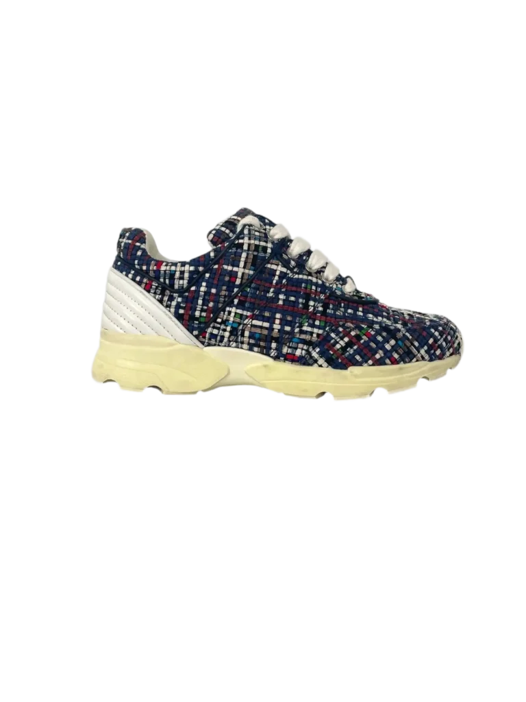 Sneakers in tweed e gomma, 35,5.