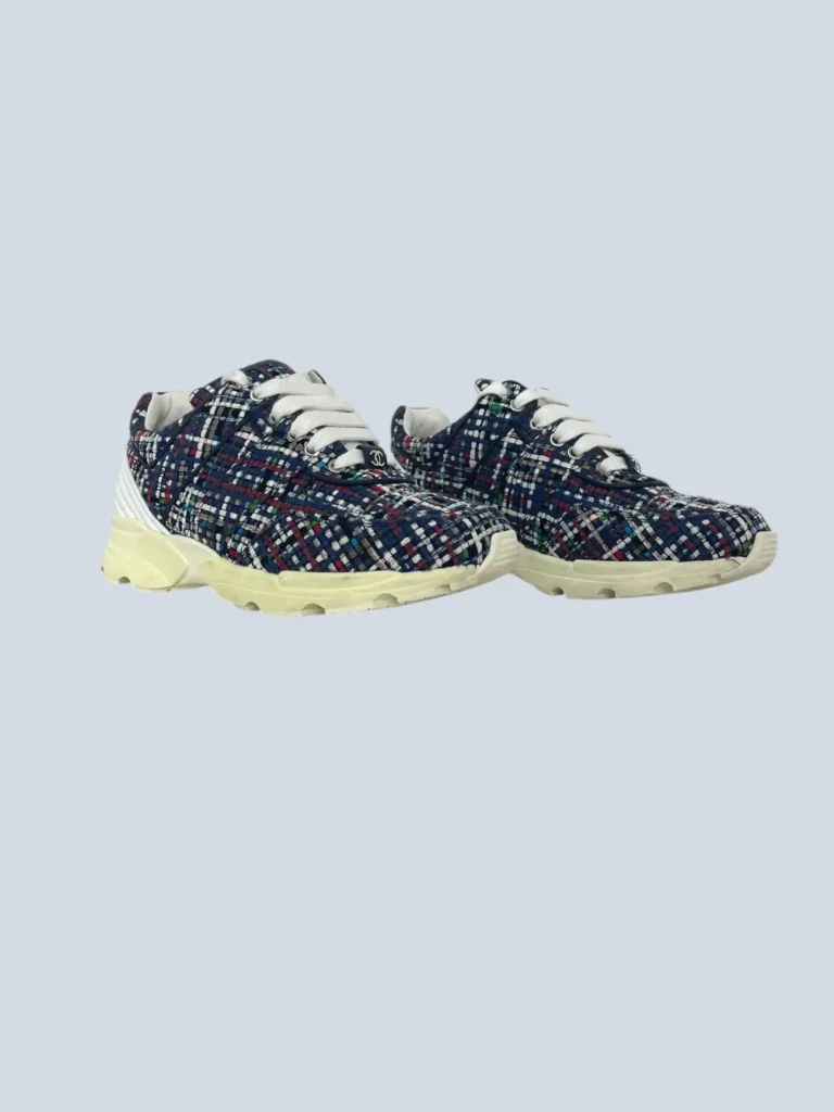 Sneakers in tweed e gomma, 35,5., foto 2 di 7