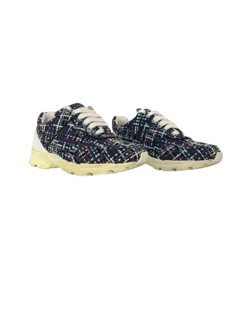 Sneakers in tweed e gomma, 35,5., foto 2 di 7