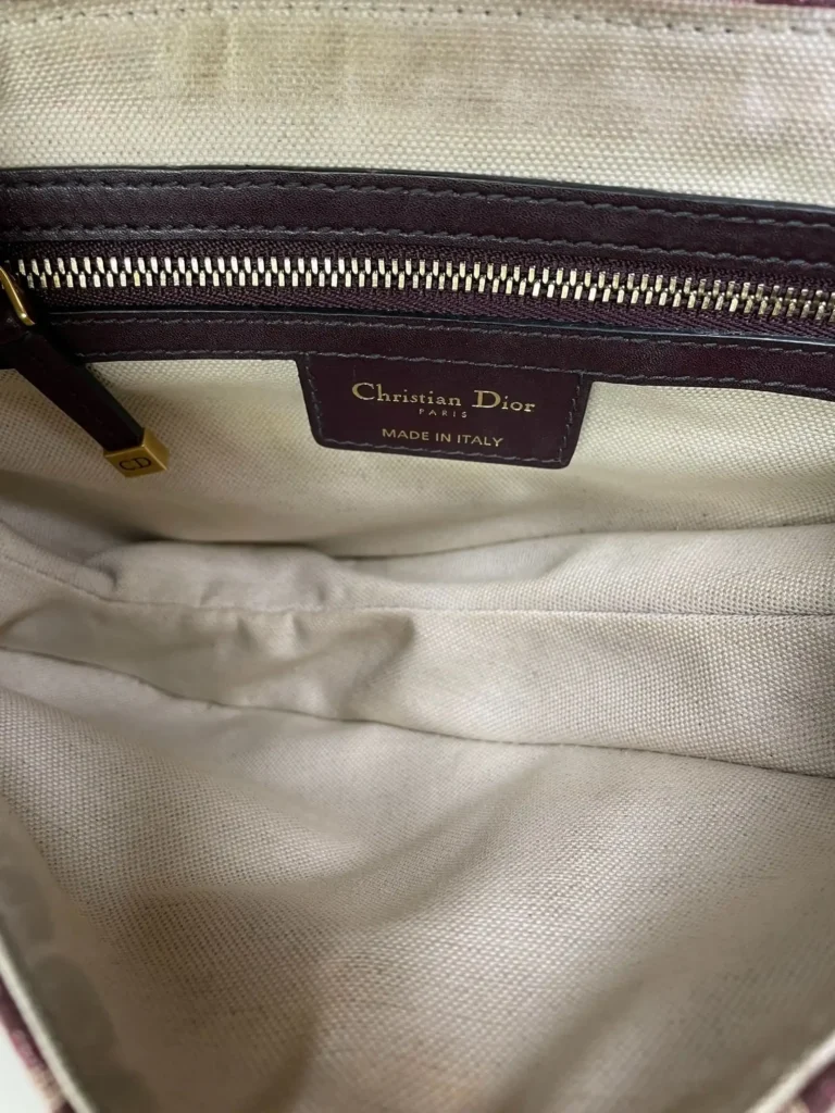 Borsa a spalla Saddle Medium in tela Jacquard Oblique., foto 11 di 13